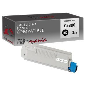 Toner Negro Compatible OKI C5800