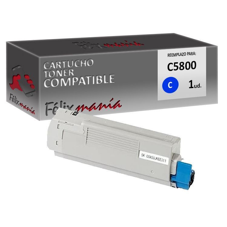 Toner Cyan Compatible OKI C5800 Toner Cyan Compatible OKI C5800