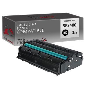 Toner Negro Compatible Ricoh SP3400