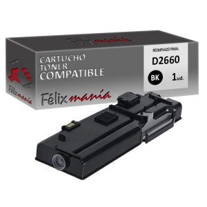 Toner Negro Compatible Dell D2660