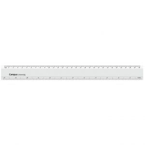 Regla 30cm de Aluminio Graduada y Biselada