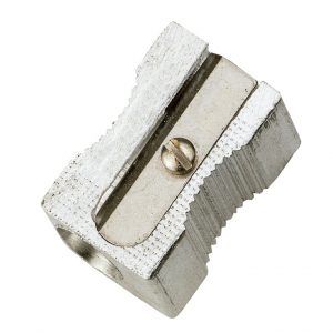 12x Sacapuntas Afilalápiz Metálico Rectangular