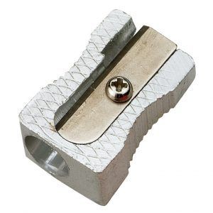 Caja de 24 Sacapuntas Afilalápiz Metálico Cuña