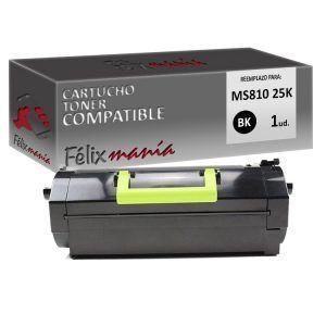 Toner Negro Compatible Lexmark MS810 25K