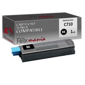 Toner Negro Compatible OKI C710