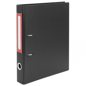 Archivador Polipropileno Palanca A4 Negro-Rojo
