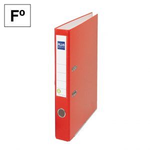 Archivador Palanca Cartón Fº Rojo