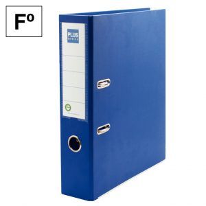 Archivador Palanca Cartón Forrado Fº Azul
