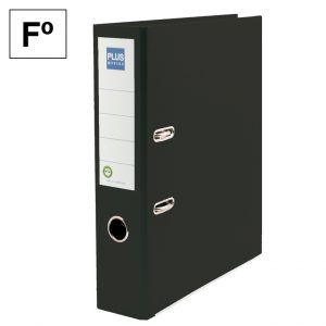 Archivador Palanca Cartón Forrado Fº Negro