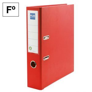 Archivador Palanca Cartón Forrado Fº Rojo