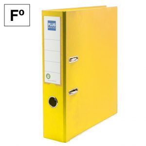 Archivador Palanca Cartón Forrado Fº Amarillo