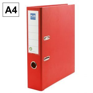 Archivador Palanca Cartón Forrado A4 Rojo