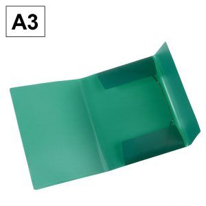 Carpeta Polipropileno Rayado A3 Verde