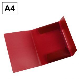 Carpeta Polipropileno Rayado A4 Rojo