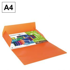 Carpeta Polipropileno Rayado A4 Naranja