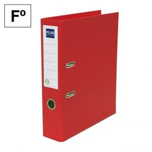 Archivador Palanca Polipropileno Fº Rojo