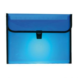 Carpeta Clasificadora A4 Translúcida Azul