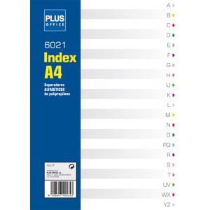 Plus Office Pack Índices de Polipropileno A4