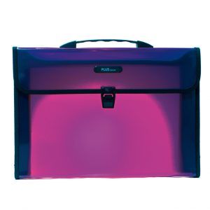 Maletin Translucido A4 Broche Violeta