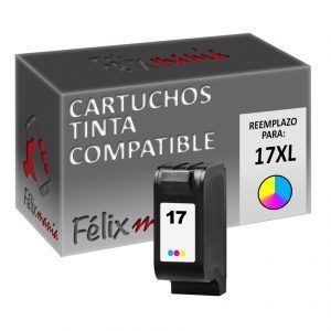 Cartucho Tricolor Compatible HP 17XL
