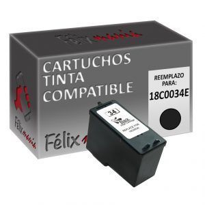 Cartucho Negro Compatible Lexmark N? 34 / 18C0034E