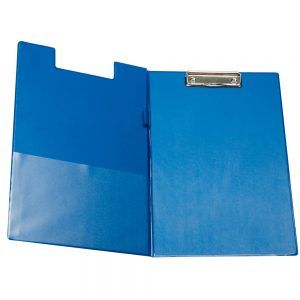 Carpeta miniclips plastico din A4 color azul