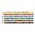 MILAN Caja 6 Lápices de Colores Triangulares con Dibujos Infantiles Super Heroes Space MILAN Caja 6 Lápices de Colores Triangulares con Dibujos Infantiles Super Heroes Space