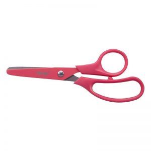 Tijeras rosas Basic Colours caja de 10 ud.