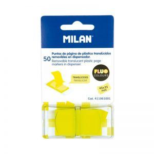 50 puntos de página translúcidos amarillo Fluo