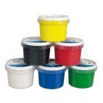 MILAN Maletín 6 Tarros de Pintura para Dedos de Colores 100 ml