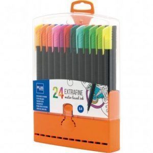 Plus Office Rotuladores Extrafine 0.4mm 24 Colores (Cápsula)
