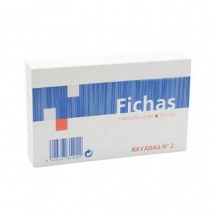 Fichas rayadas 75x125 185 gr (100h.)