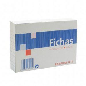 Fichas rayadas 100x150 185 gr (100h.)