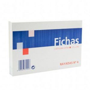 Fichas rayadas 125x200 185 gr (100h.)