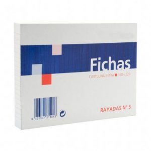 Fichas Rayadas 185g/m²