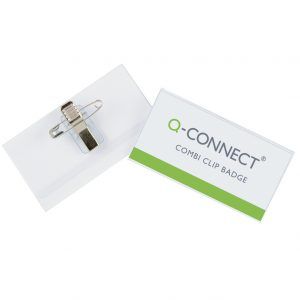 Identificador con pinza e imperdible 54x90 mm 50 Unidades