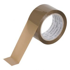 Cinta adhesiva polipropileno marron 66 mt x 50 mm - 6 Rollos