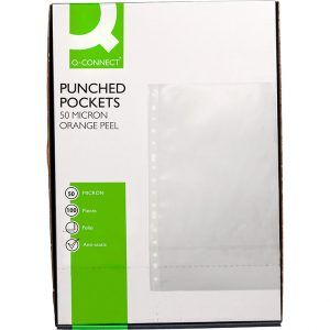 Q Connect Funda Multitaladro Folio 50 mc Piel de Naranja (100 unidades)