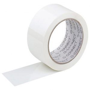 Cinta adhesiva polipropileno Blanca 66 mt x 75 mm - 6 Rollos