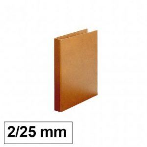 Carpeta Cartón Forrado luxe 2 Anillas 25mm Cuarto Natural (2 ud.)
