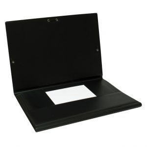 Carpeta PVC 4º Gomas y Solapas Negro