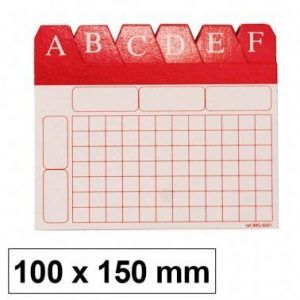 Índice alfabético para ficheros 100x150mm
