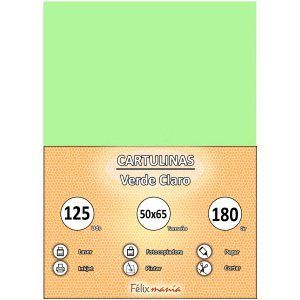 Cartulina 180gr 50x65 Verde claro (125 hojas)