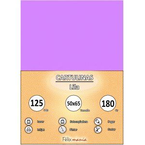 Cartulina 180gr 50x65 Lila (125 hojas)