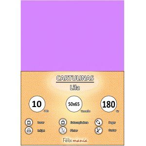 Cartulina 180gr 50x65 Lila (10 hojas)
