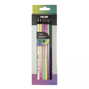 MILAN Lápices de Colores Mina Gruesa Sunset (Caja de 6 ud.)