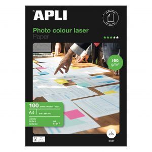 Papel fotográfico Glossy doble cara A4 160gr (100 hojas)