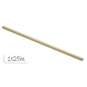 Rollo Kraft impreso 1x25m Oro