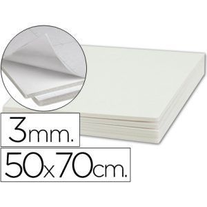 Cartón pluma Adhesivo 1 cara 50x70 3mm (10 ud.)