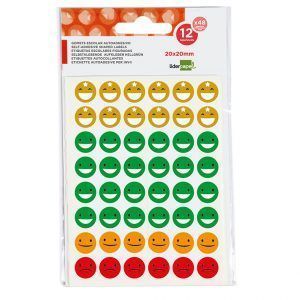 Liderpapel Gomets Escolar Caras Expresivas (576 ud.)